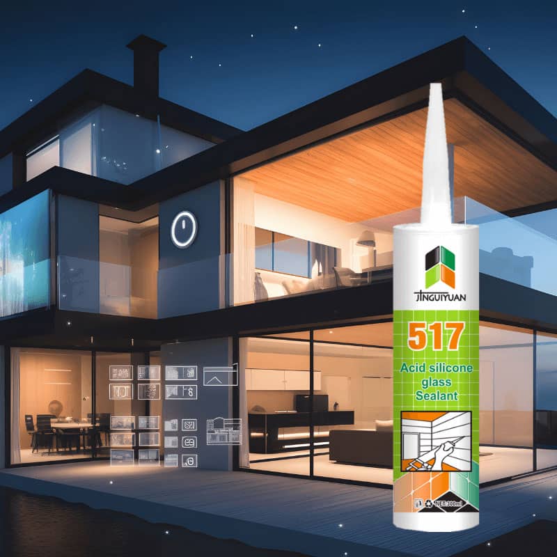 Sellador de silicona acética Topsen 517: versátil y duradero para aplicaciones de sellado y pegado