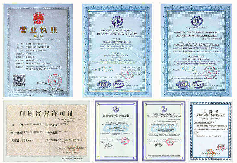 Topsen Sealant's ISO certification, highlighting commitment to quality and standards